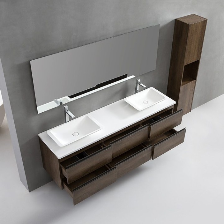 Koupelnový nábytek – set StoneArt Monte Carlo MC-1800pro-1 tmavě šedý 