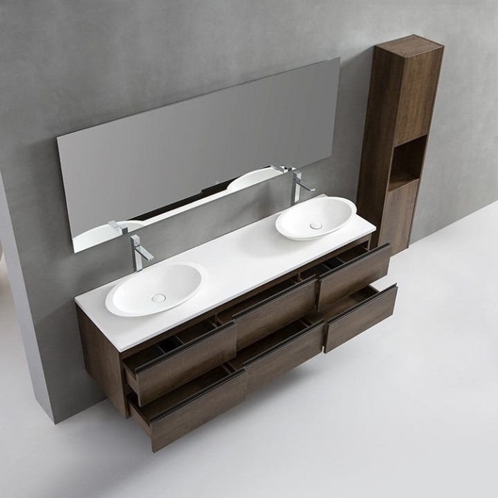 Koupelnový nábytek – set StoneArt Monte Carlo MC-1800pro-3 tmavě šedý 