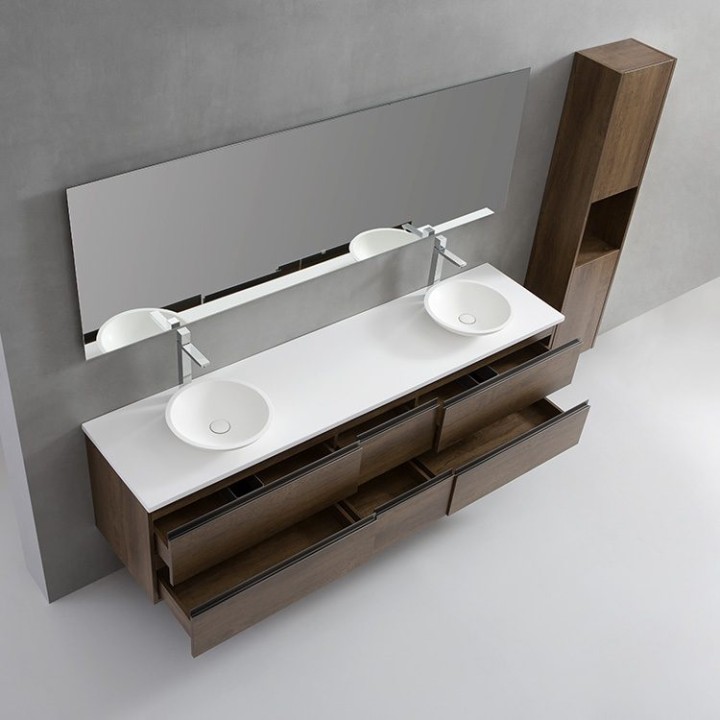 Koupelnový nábytek – set StoneArt Monte Carlo MC-2000pro-4 dubový tmav