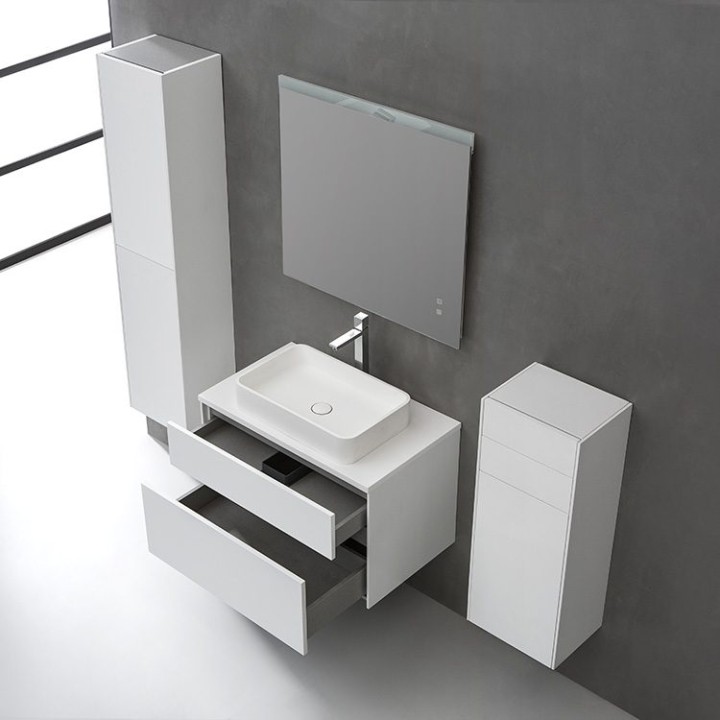 Koupelnový nábytek – set StoneArt Venice VE-0800pro-1 dubový tmavý 80×