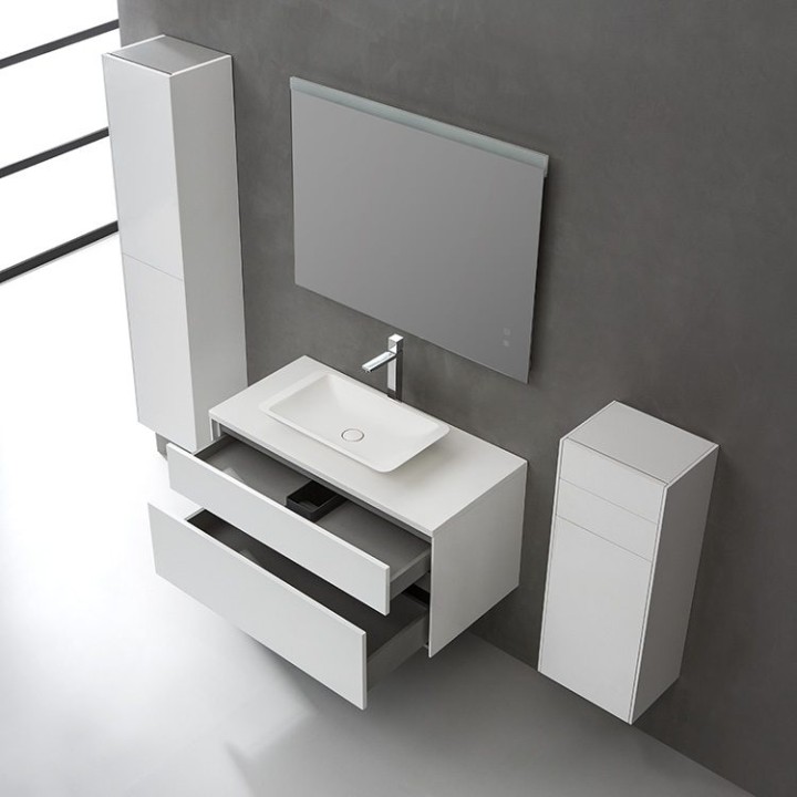 Koupelnový nábytek – set StoneArt Venice VE-1000pro-1 tmavě šedý 100×5