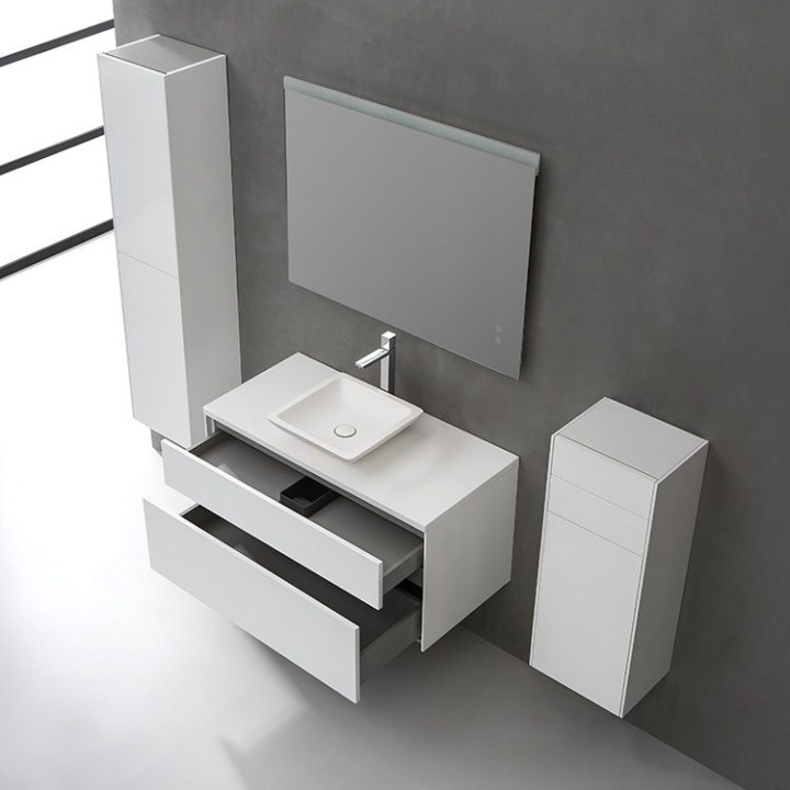 Koupelnový nábytek – set StoneArt Venice VE-1000pro-2 tmavě šedý 100×5