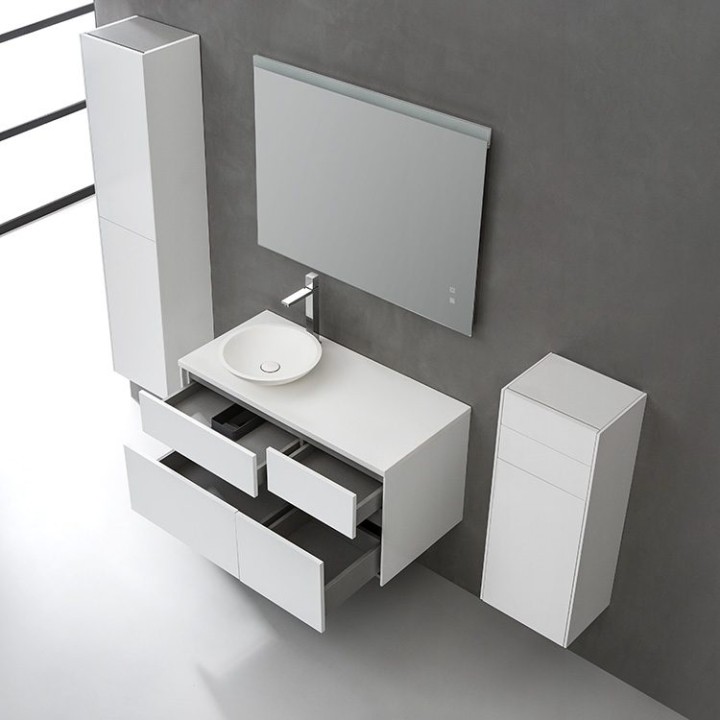 Koupelnový nábytek – set StoneArt Venice VE-1010pro-4 tmavě šedý 100×5
