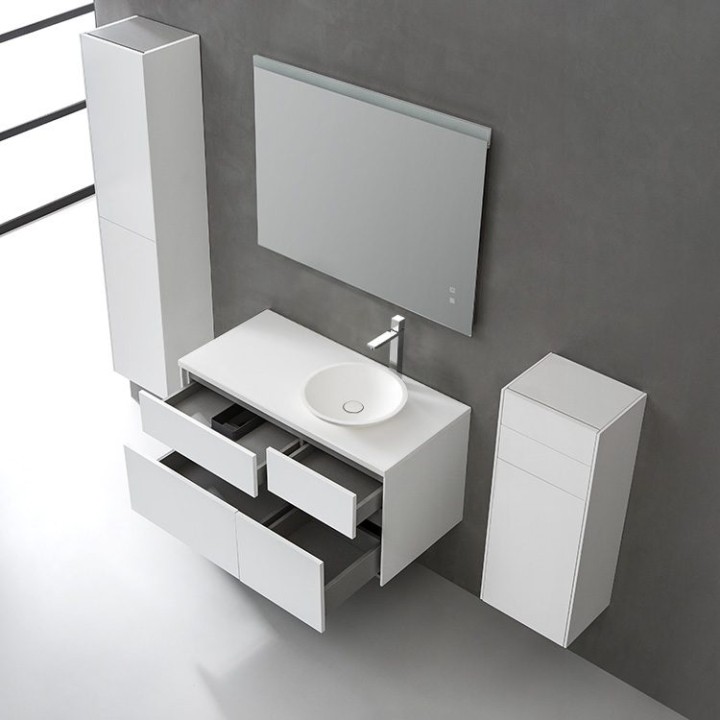 Koupelnový nábytek – set StoneArt Venice VE-1010pro-4 tmavě šedý 100×5