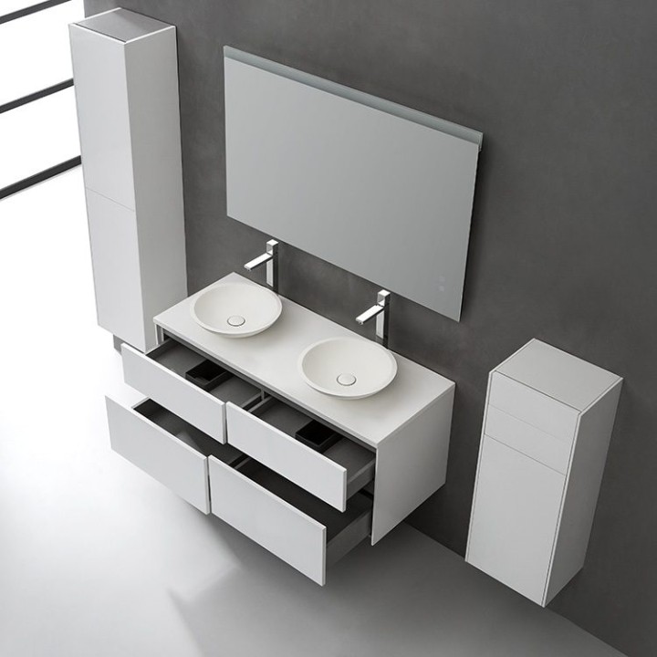 Koupelnový nábytek – set StoneArt Venice VE-1200pro-4 tmavě šedý 120×5