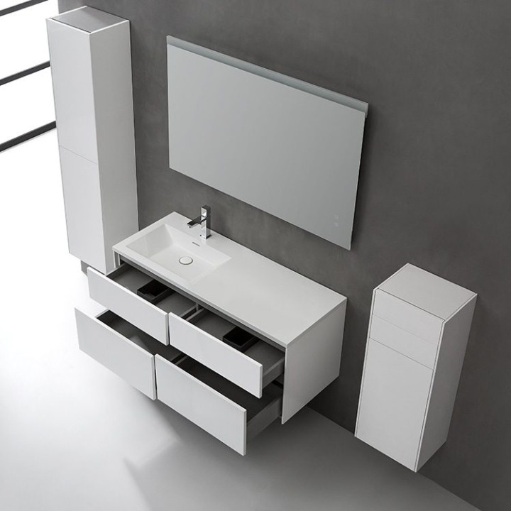 Koupelnový nábytek – set StoneArt Venice VE-1210-II bílý 120×52 levé p