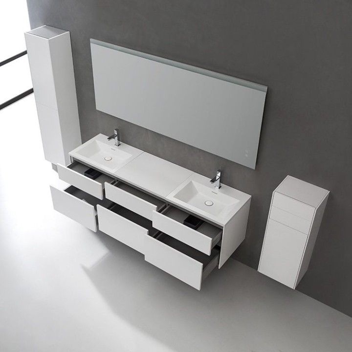 Koupelnový nábytek – set StoneArt Venice VE-1800-II dubový světlý 180×