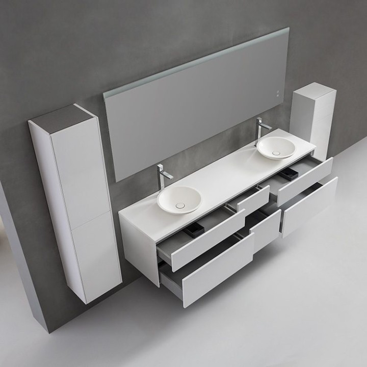 Koupelnový nábytek – set StoneArt Venice VE-2000pro-4 tmavě šedý 200×5