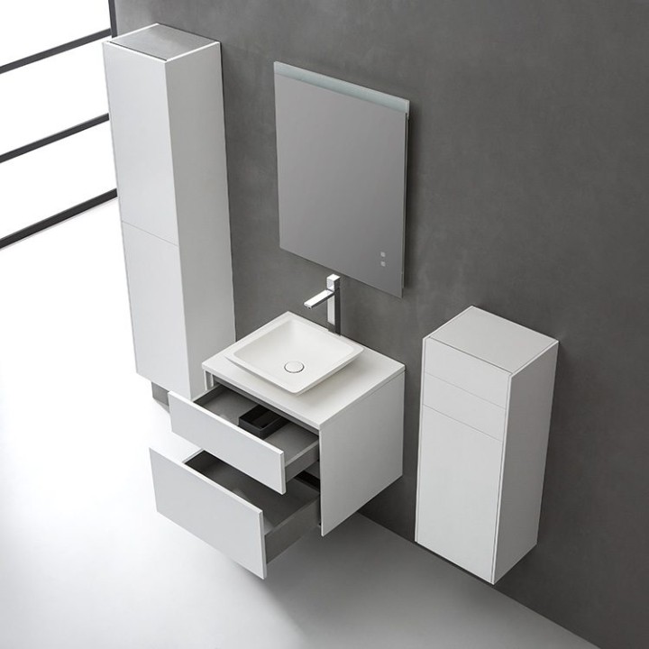 Koupelnová skříňka StoneArt Venice VE-0600pro-2 dubová tmavá 60×52