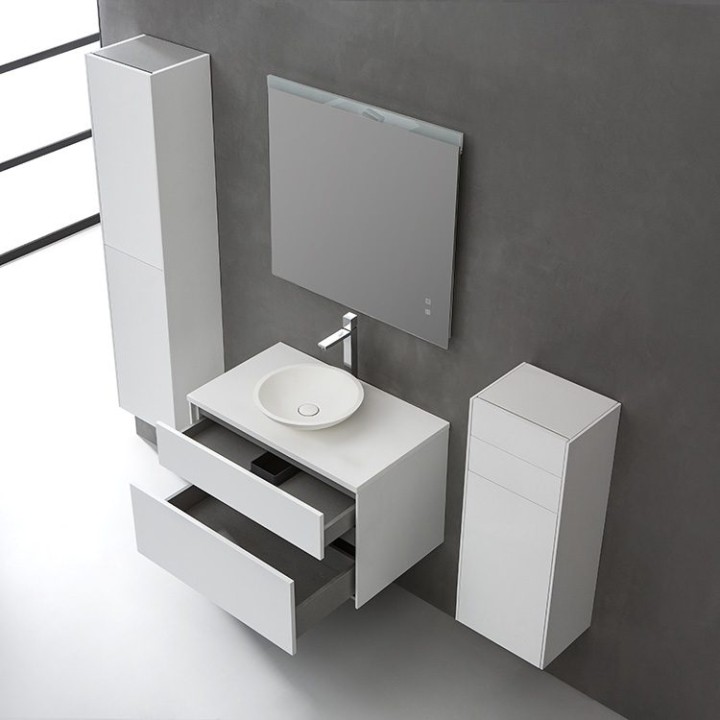 Koupelnová skříňka StoneArt Venice VE-0800pro-4 dubová tmavá 80×52