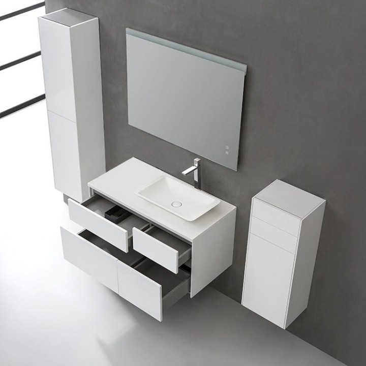 Koupelnová skříňka StoneArt Venice VE-1010pro-1 tmavě šedá 100×52 prav