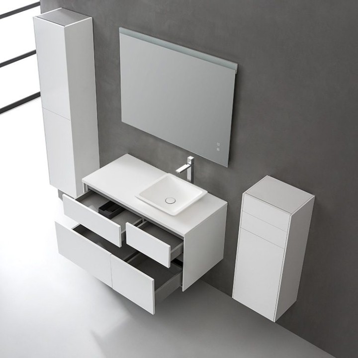 Koupelnová skříňka StoneArt Venice VE-1010pro-2 bílá 100×52 pravé prov