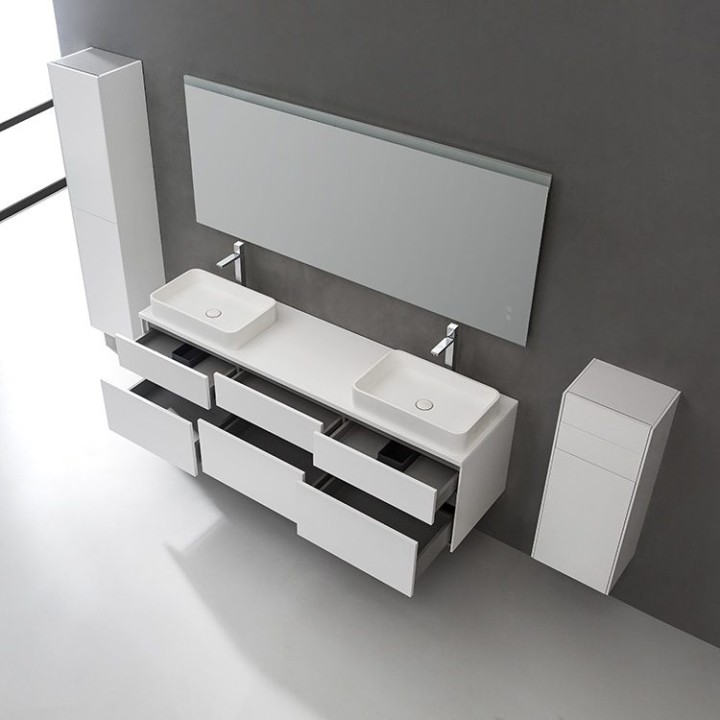 Koupelnová skříňka StoneArt Venice VE-1800pro-5 tmavě šedá 180×52
