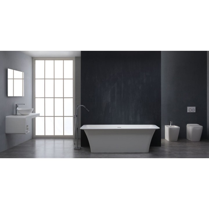 Volně stojící vana StoneArt BS-502 bílá 179×80 lesklá
