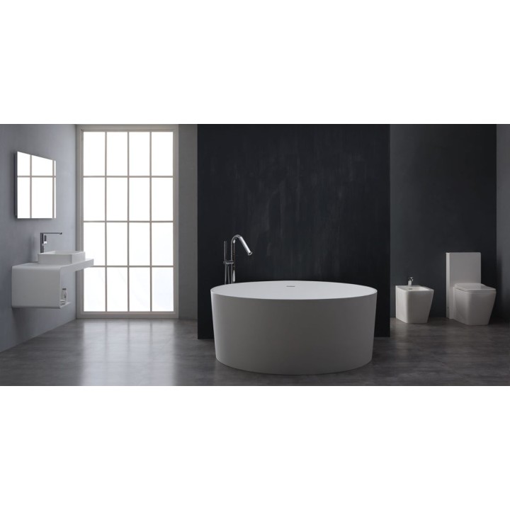 Volně stojící vana StoneArt BS-507 bílá 150×150 matná