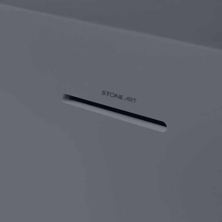 Volně stojící vana StoneArt BS-525 betonově šedá 185×83 matná