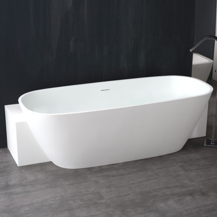 Volně stojící vana StoneArt BS-529 bílá 185×81 lesklá