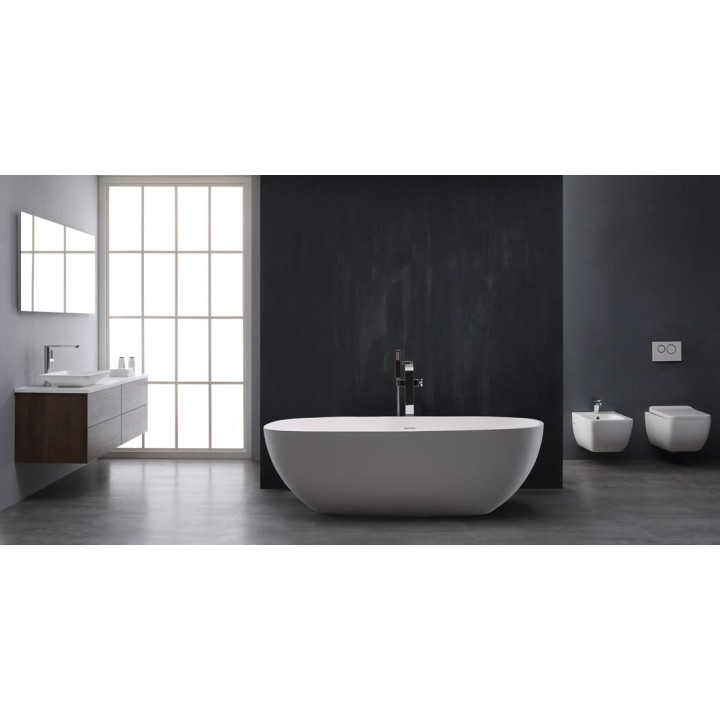 Volně stojící vana StoneArt BS-552 bílá 177×88 lesklá