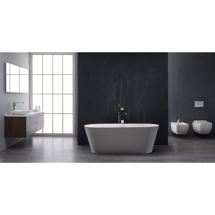 Volně stojící vana StoneArt BS-553 bílá 165×75 lesklá
