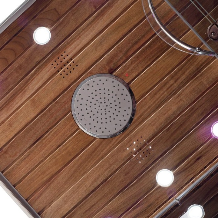 Parní sprchový box EAGO AWT DZ959F8 černý 120×90 pravé provedení