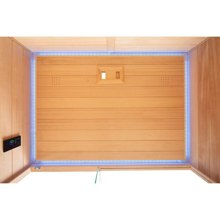 Infrakabina EAGO AWT E1250C-IR hemlock 150×110 6 kW TheWall