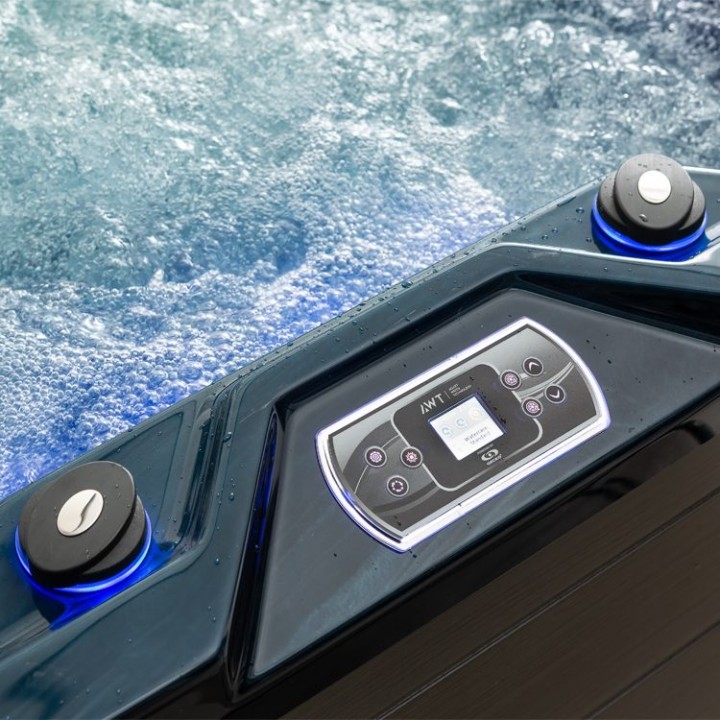 Venkovní vířivka EAGO AWT IN-402 premium OceanWave 200×200 šedá