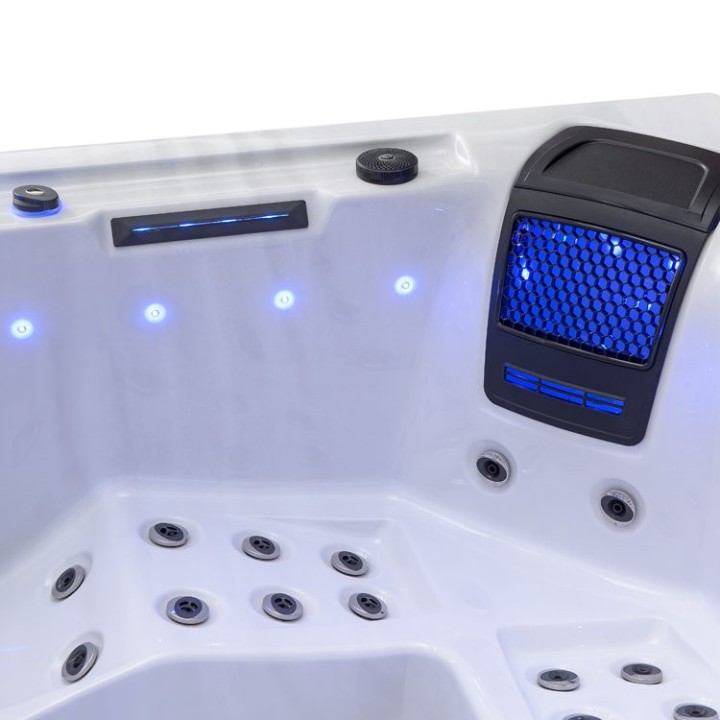 Venkovní vířivka EAGO AWT IN-403 premium OceanWave 200×200 šedá