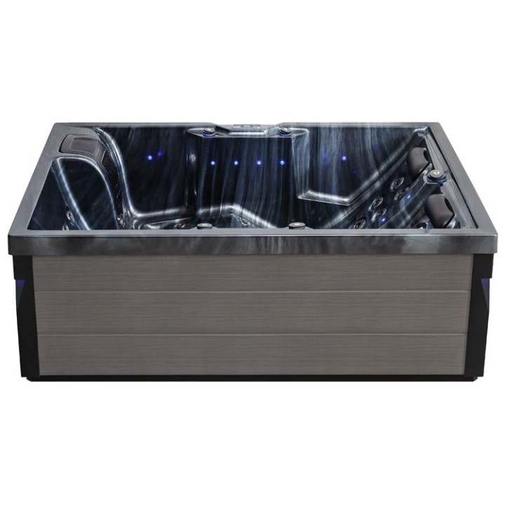 Venkovní vířivka EAGO AWT IN-405 eco CloudyBlack 220×160 šedá