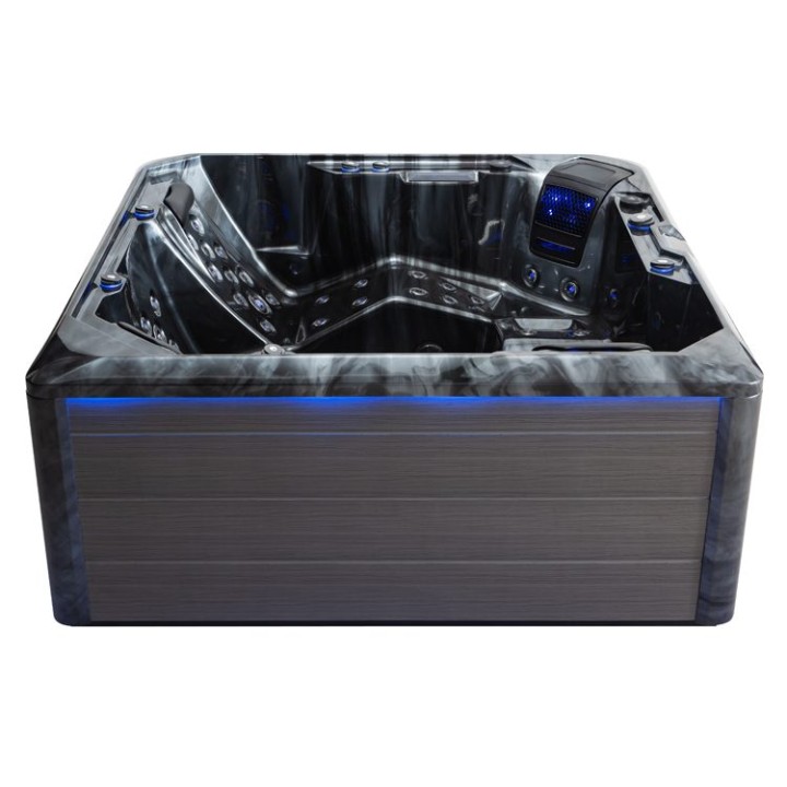 Venkovní vířivka EAGO AWT IN-701 premium CloudyBlack 212×212 šedá