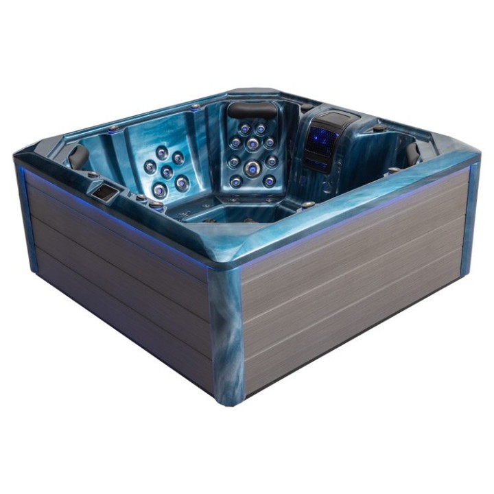 Venkovní vířivka EAGO AWT IN-702 premium OceanWave 212×212 šedá