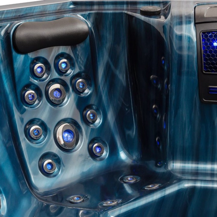 Venkovní vířivka EAGO AWT IN-702 premium OceanWave 212×212 šedá