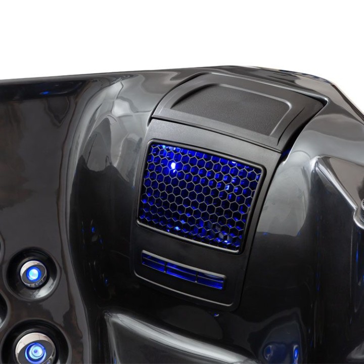 Venkovní vířivka EAGO AWT IN-704 extreme CloudyBlack 220×160 šedá