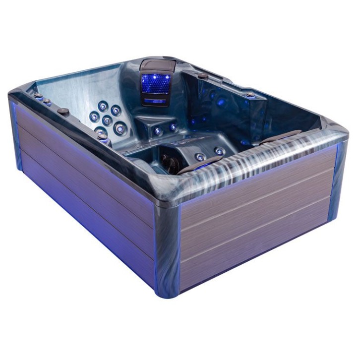 Venkovní vířivka EAGO AWT IN-704 s tepelným čerpadlem OceanWave 220×16