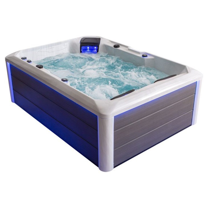 Venkovní vířivka EAGO AWT IN-704 premium Sterling Silver 220×160 šedá