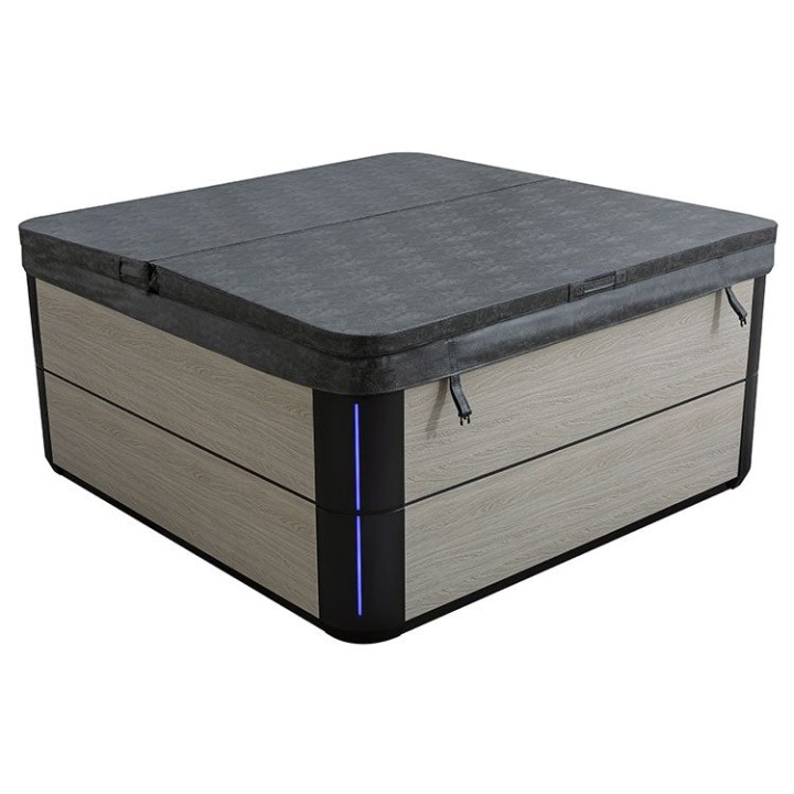 Venkovní vířivka EAGO AWT IN-801 eco CloudyBlack 200×200 šedá