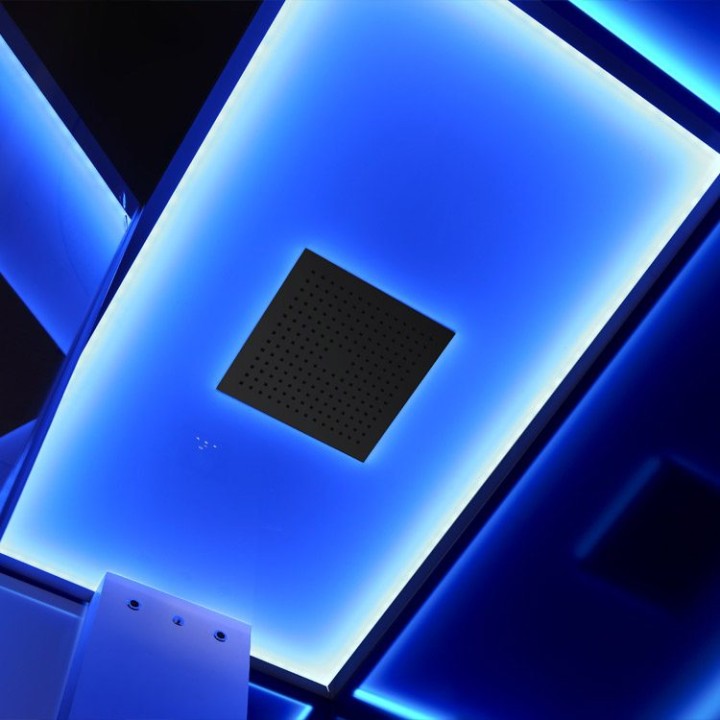Parní sprchový box EAGO AWT LD211F15 s sprchovou vaničkou černý 150×90