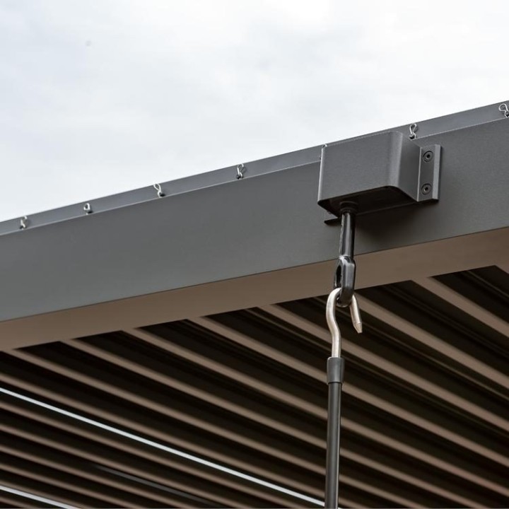 Pergola EAGO AWT P2-3B basic antracitová 3x4m s Handkurbel