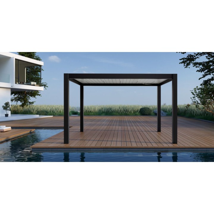 Pergola EAGO AWT P8-3B extreme černobílá 3×4 m elektrická