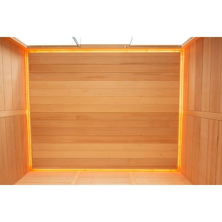 Finská sauna EAGO AWT E1614C-IR hemlock 160×150 6,8 kW Cilindro