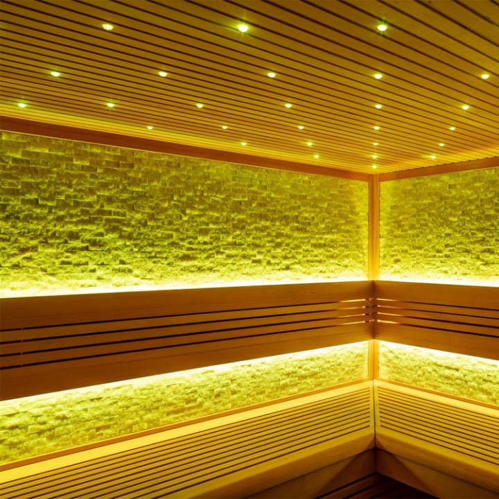 Finská sauna EAGO AWT E1101A hemlock 220×220 bez kamen