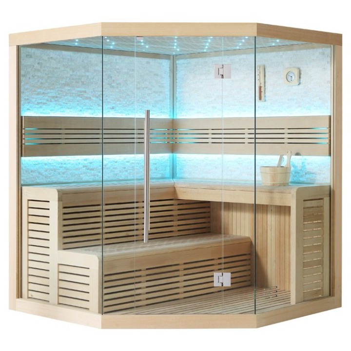 Finská sauna EAGO AWT E1101C hemlock 180×180 bez kamen
