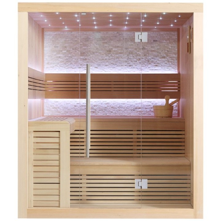 Finská sauna EAGO AWT E1102C hemlock 180×150 bez kamen