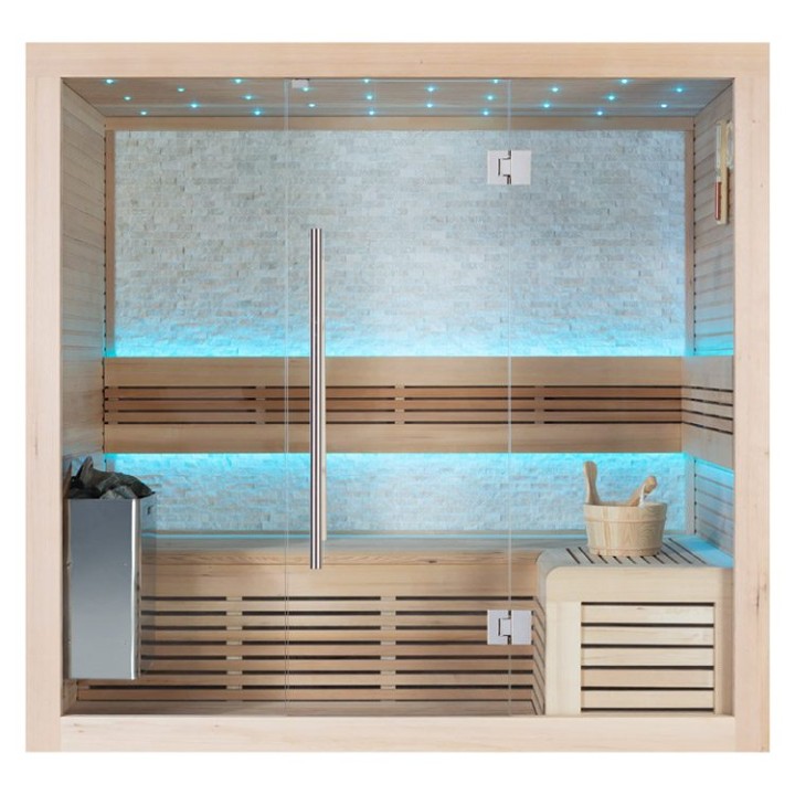 Finská sauna EAGO AWT E1106B hemlock 180×120 bez kamen