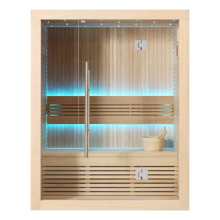 Finská sauna EAGO AWT E1113C hemlock 120×105 bez kamen