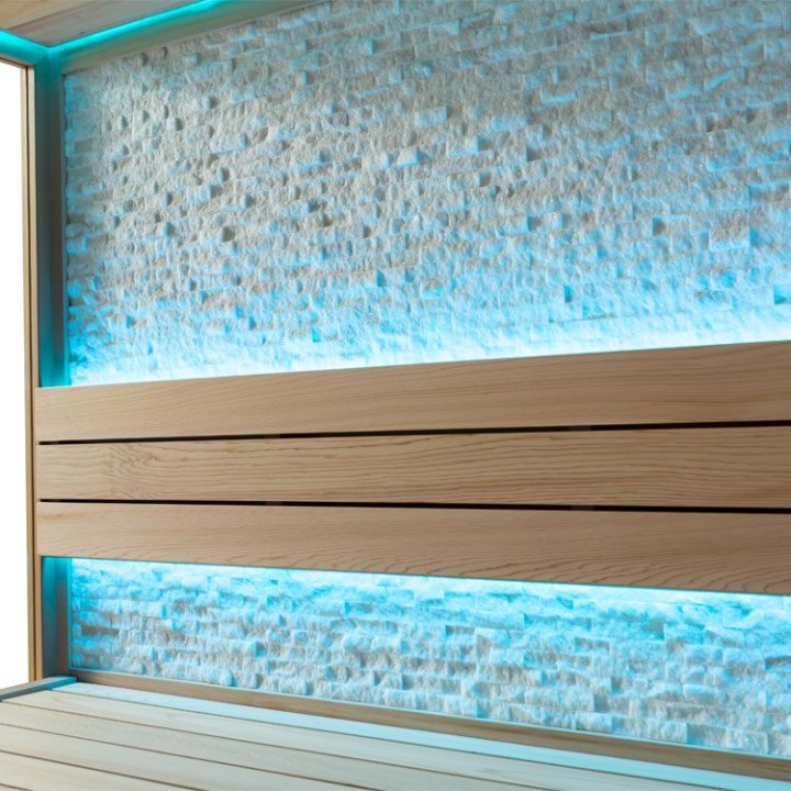 Finská sauna EAGO AWT E1601A červený cedr 220×220 9 kW Virta