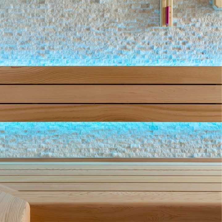 Finská sauna EAGO AWT E1601B červený cedr 200×200 bez kamen
