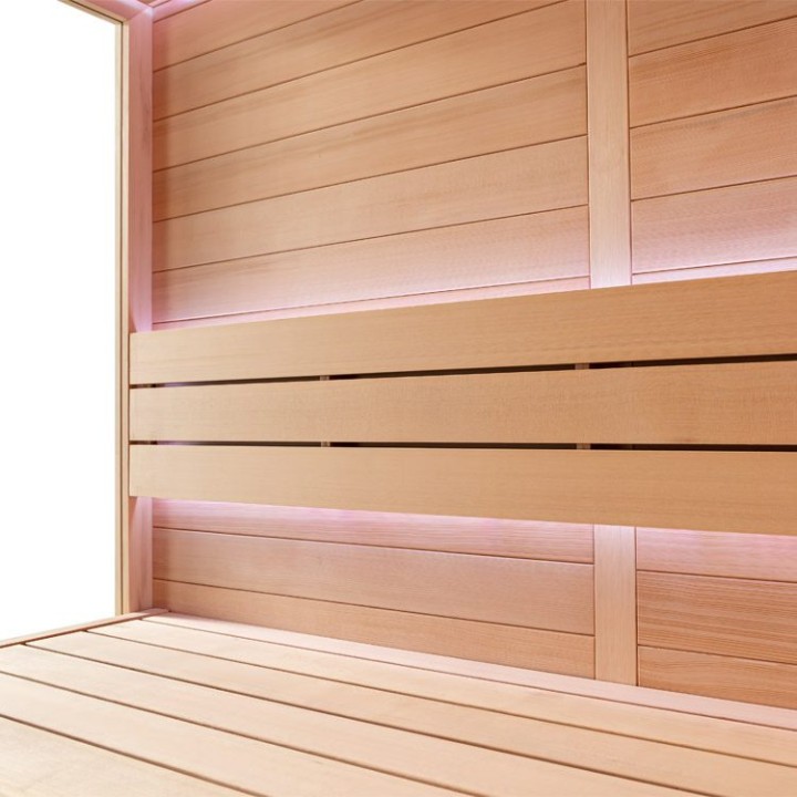 Finská sauna EAGO AWT E1602A hemlock 220×200 bez kamen