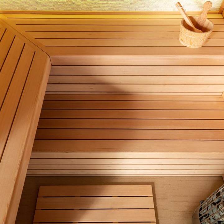 Finská sauna EAGO AWT E1602A hemlock 220×200 bez kamen