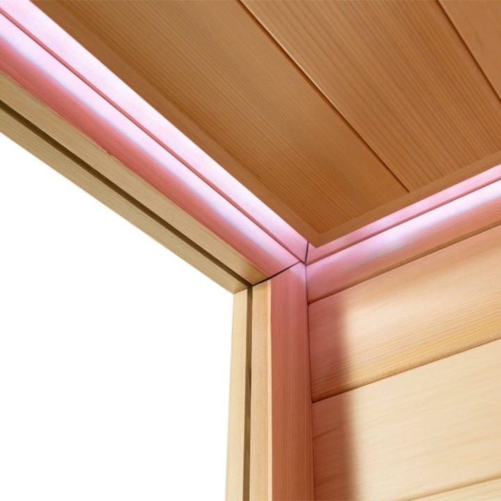 Finská sauna EAGO AWT E1603B červený cedr 200×180 bez kamen
