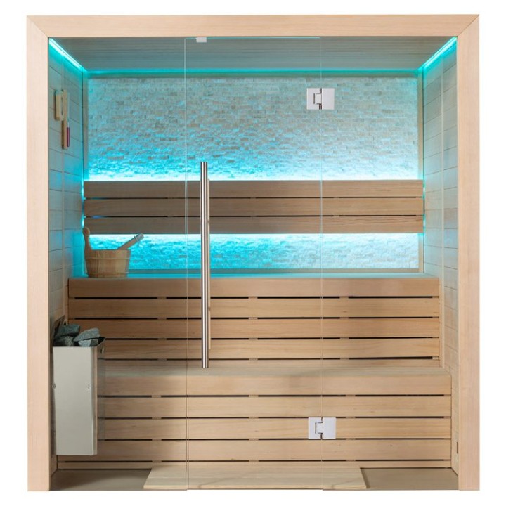 Finská sauna EAGO AWT E1604A hemlock 200×160 bez kamen